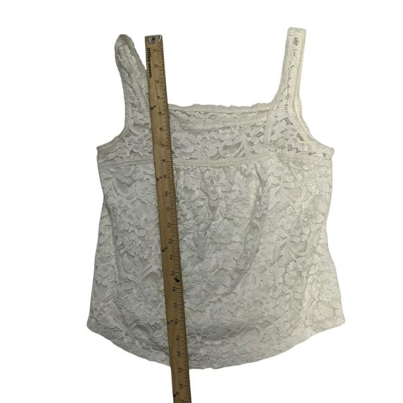 Hollister Y2K Women's White Lace Tank Top Size Small - Picture 5 of 5